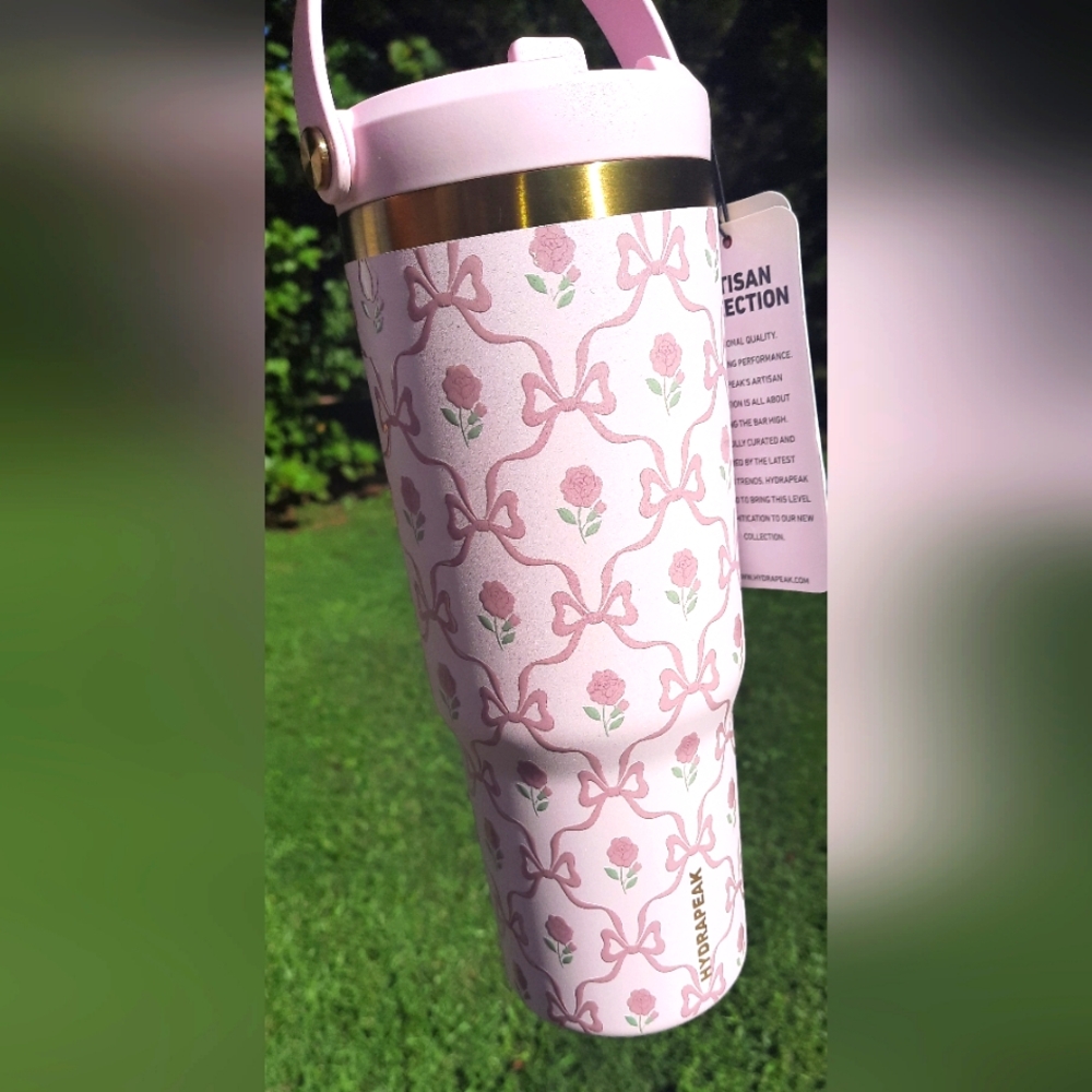 Limited Edition Tumbler Floral Bow Pink